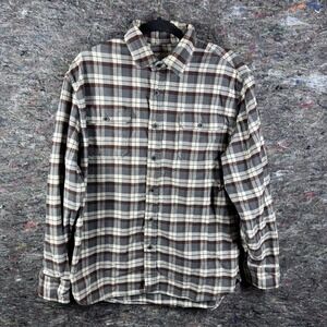 Jach Flannel Shirt Mens Large Long Sleeve Button Up Plaid Outdoors Lumberjack